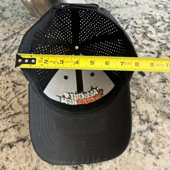 Orange Theory Embroidered Baseball Cap Hat Orange and Black Adjustable Strap - Picture 7 of 9